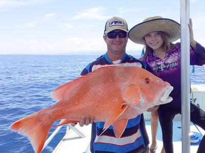 Red emperor fish caught near the Daintree River
