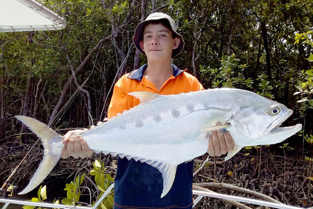Queenfish caught on the Daintree River